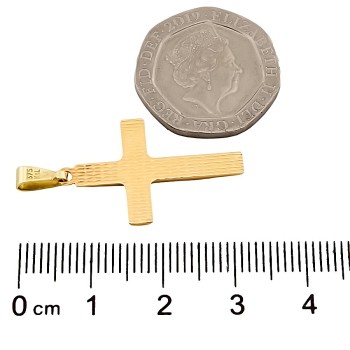 9ct gold 1.5g Cross Pendant